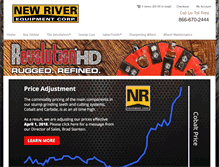 Tablet Screenshot of newriverequipment.com